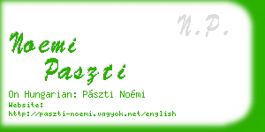 noemi paszti business card